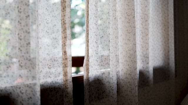 Sunlight Filtering through Sheer Curtains