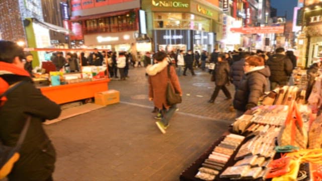 Crowded Alley Streets and Stalls