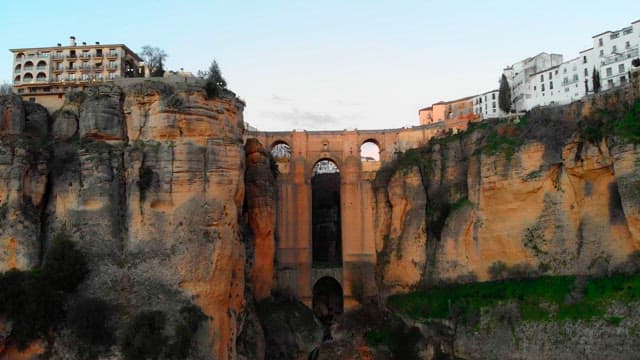 Nuevo bridge spanning a deep gorge