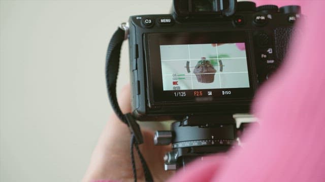 Capturing a Chocolate Cupcake on Camera