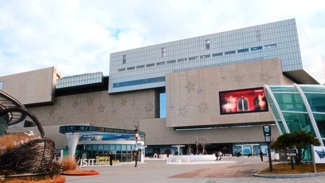 Modern City Building with Digital Billboard