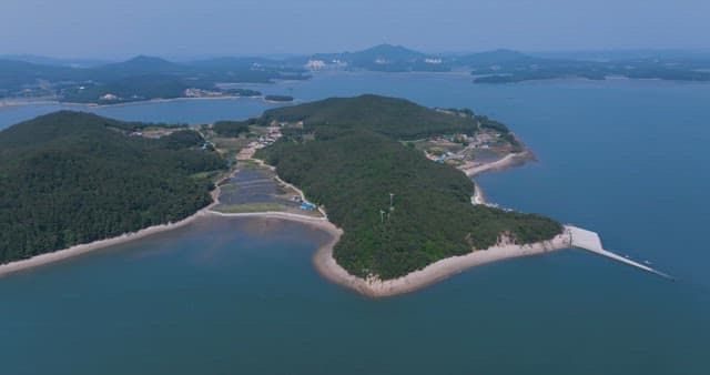 Islands and Coastal Villages on Calm Seas