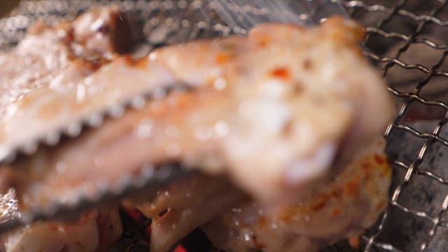 Sizzling charcoal grilled chicken