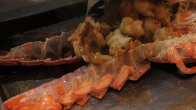 Fresh Lobster Prepared on a Hot Grill