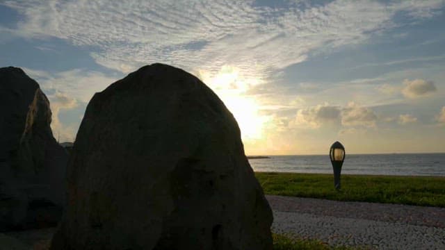Coastal Rocks with Serene Ocean View