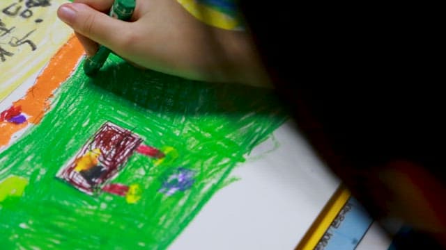 Child's Creative Process of Drawing