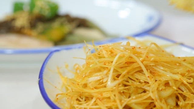 Octopus Pancake Served with Green Onion