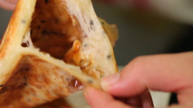 Korean hotteok filled with nuts and seeds