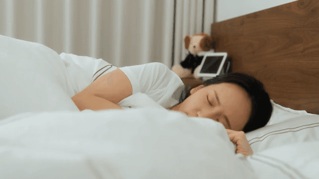 Woman Resting in Bed Throughout the Day