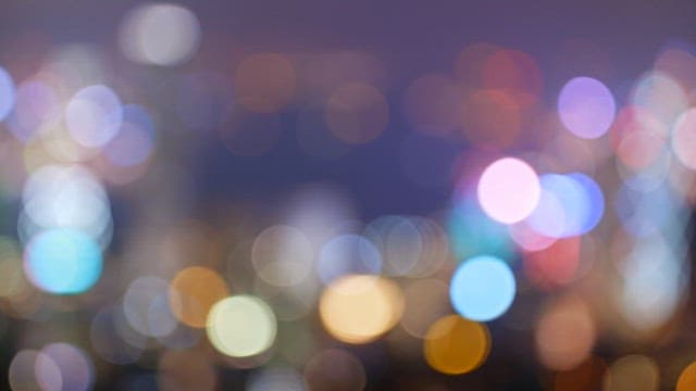 Colorful Blurred Lights of the City at Night