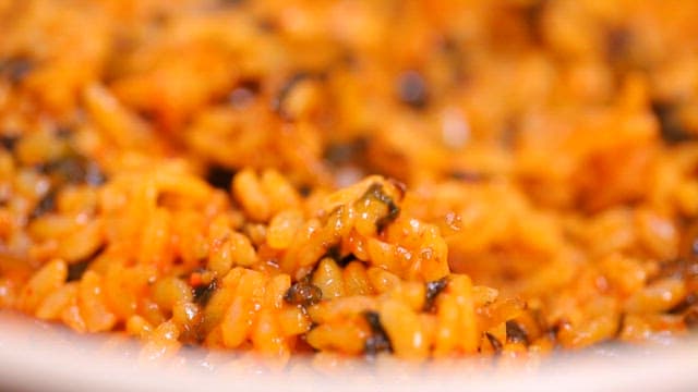 Appetizing and spicy fried rice