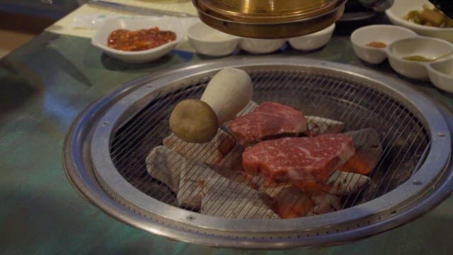 Delicious Beef Grilled on a Grill