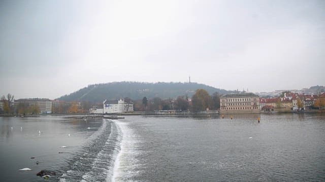 Pegnitz River and historic bridges in Nuremberg