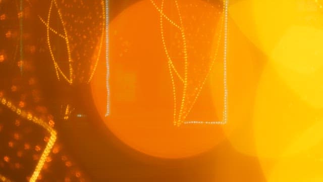 Blurred lights creating abstract patterns