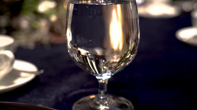 Elegant Table with Luxurious tableware and Candles