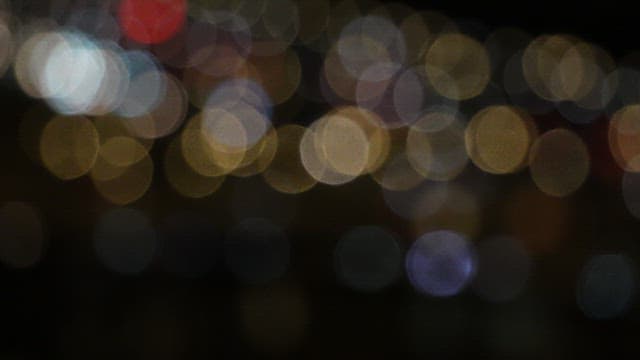 Blurred Lights in a Cityscape at Night