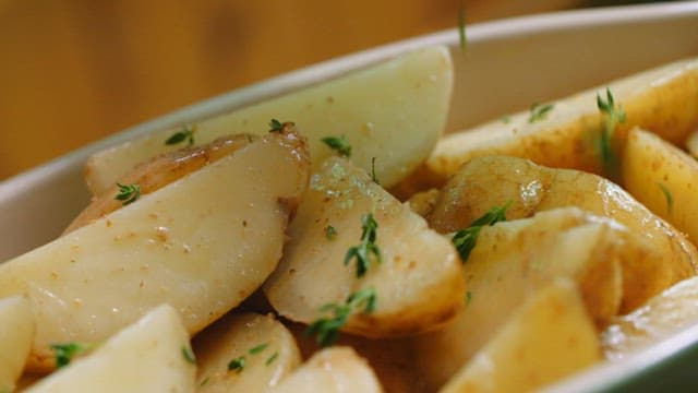 Seasoned Potatoes in a Bowl