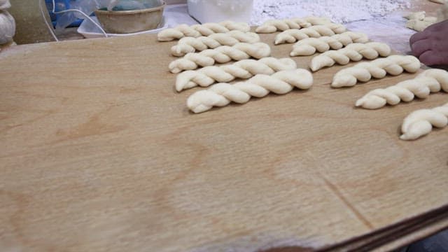 Preparing Traditional Twisted Doughnuts