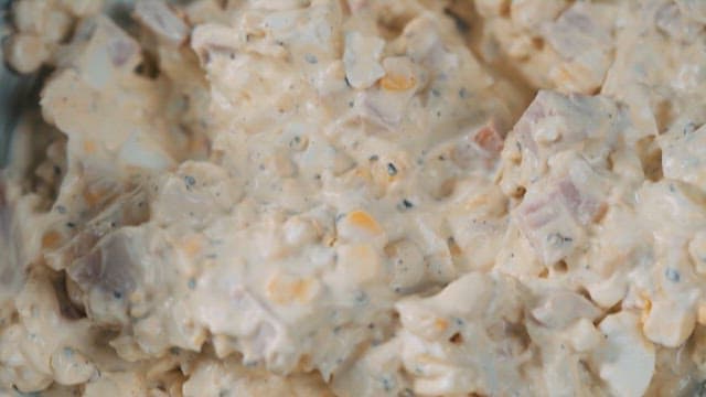 Creamy Egg Salad with Various Ingredients