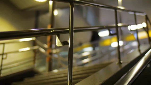 Staircase Iron Railing in Dark Station