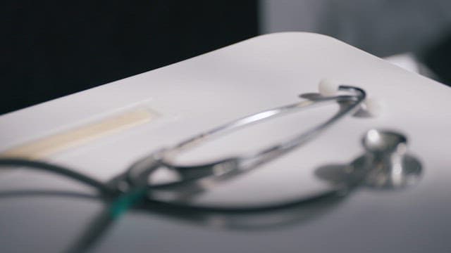 Stethoscope on a Whtie Desk