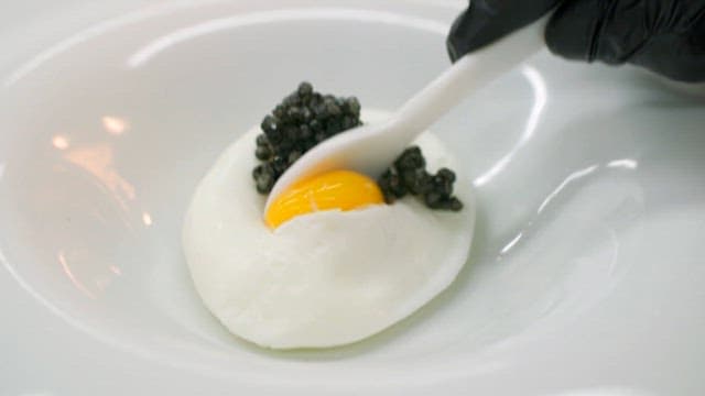 Gourmet Plate Served with Caviar