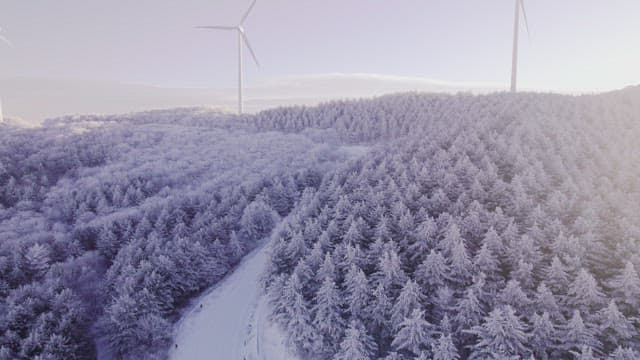 Snow-Covered Mountain Landscape at Dawn