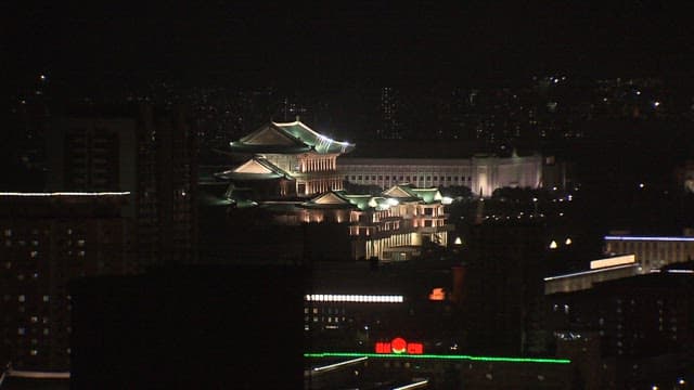Cityscape of Pyongyang, the Capital of North Korea
