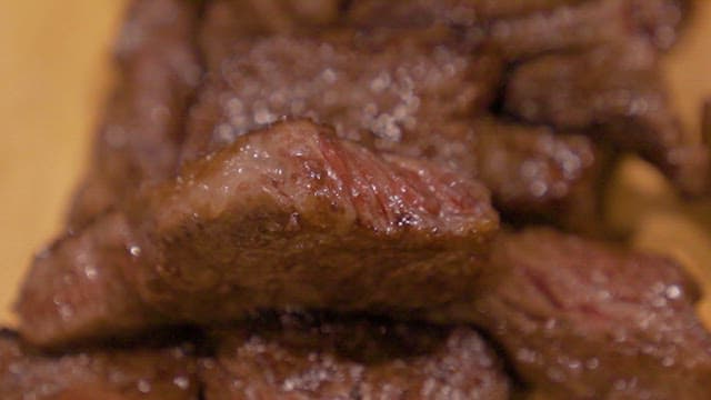 Sizzling Grilled Meat Close-up