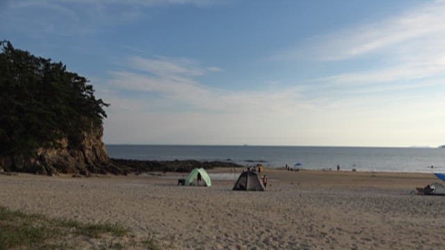 Serene Beachside Camping with Scenic View