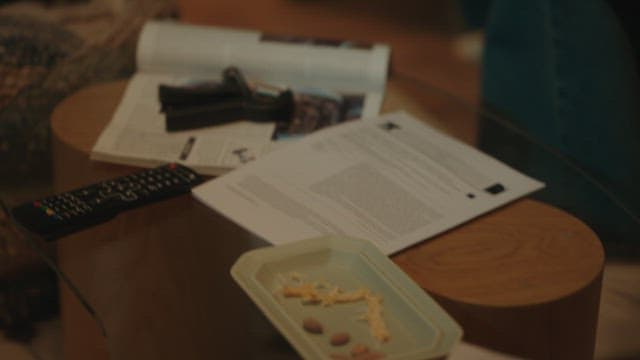 Woman Who Hastily Organizes Things in the House