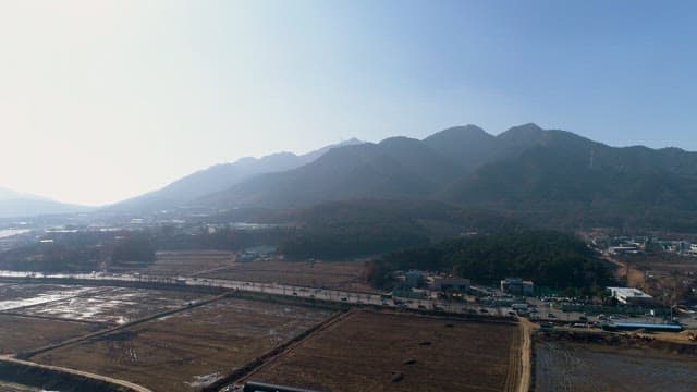 Highly Trafficked Road Near Mountainous Areas