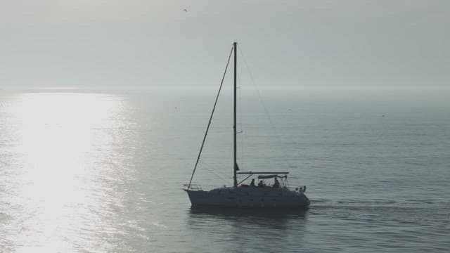 Boat sailing on a calm sea