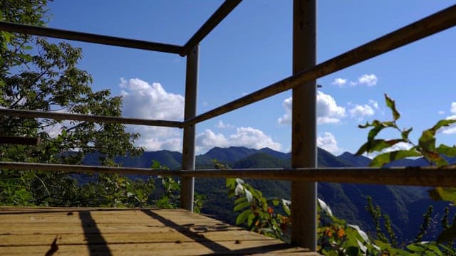 Scenic mountain view from the observatory