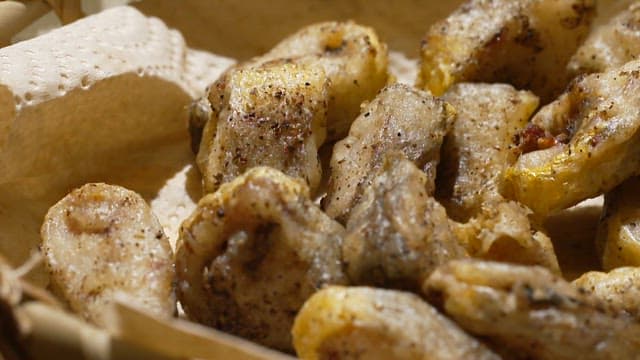 Crispy and golden brown fried fish