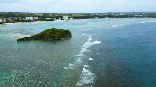 Solitude Island Not Far from the Coastline