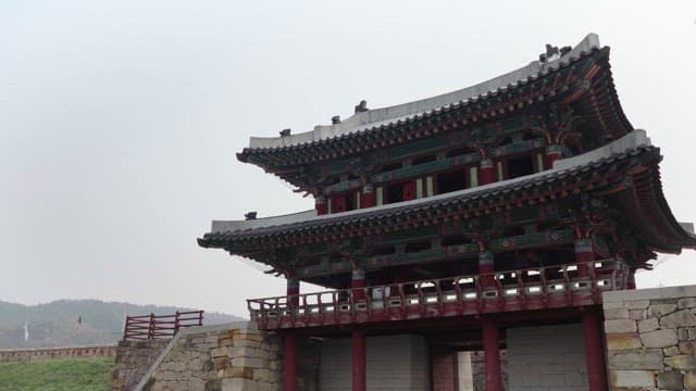 Gate of Korean Historic Traditional Fortress