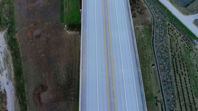 Highway Through Countryside