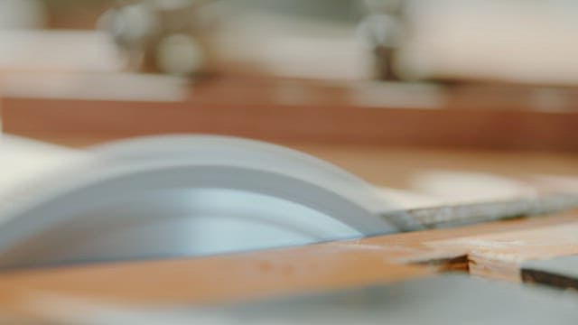 Craftsman Cutting Wooden Parts