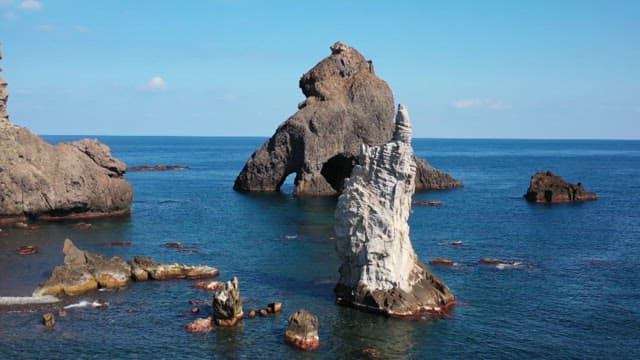Majestic sea arches and natural rock formations
