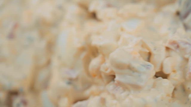 Creamy Egg Salad with Various Ingredients