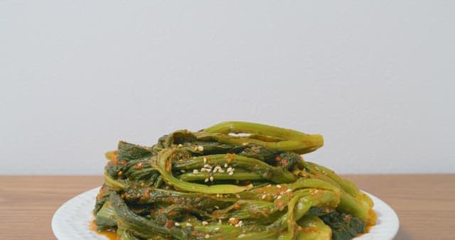 Close-up of Kimchi on a Plate