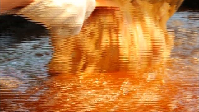 Sizzling Fried Food in Oil