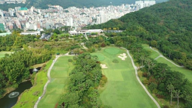 View of City-Enclosed Golf Course