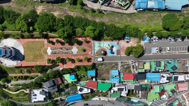 View of the park area near the beach