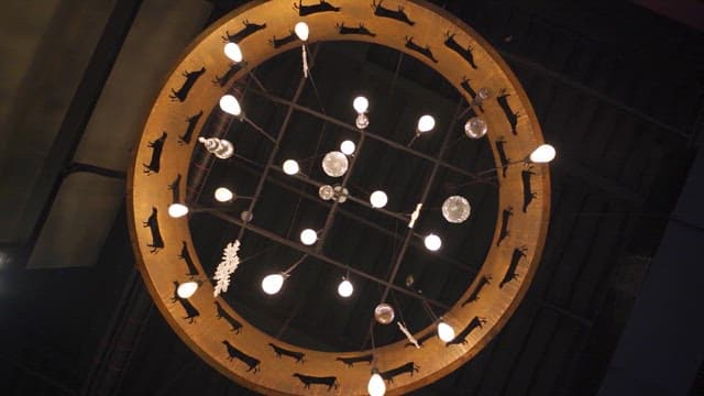 Intricate Chandelier Design in Urban Space