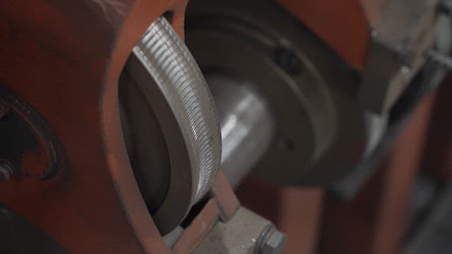 Close-up of machinery with metal cables