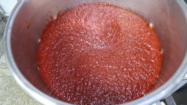 Red Seasoning of Chicken Ribs Made in a Restaurant