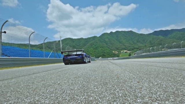 High-speed Sports Car Racing on Track