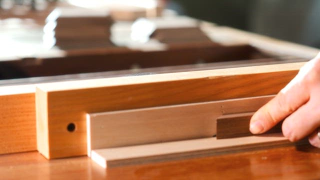 Craftsman Crafting Wooden Parts by Hand